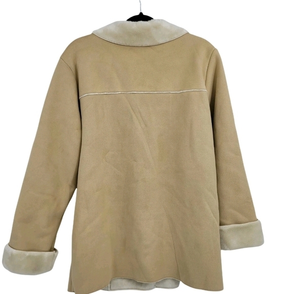 CRAZY HORSE Cream Teddy Jacket - Picture 4 of 6